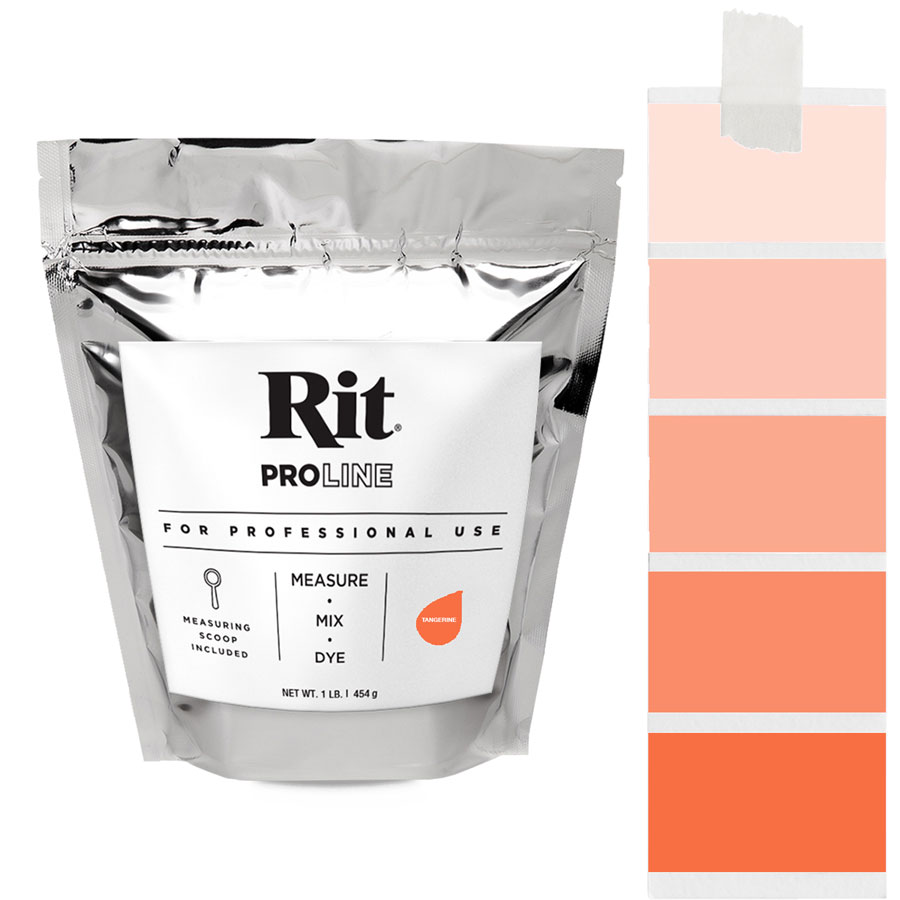Rit ProLine Tangerine 454 g Beutel Rit ProLine Universal-Textilfarbe Tangerine 454 g mit Farbverlauf
