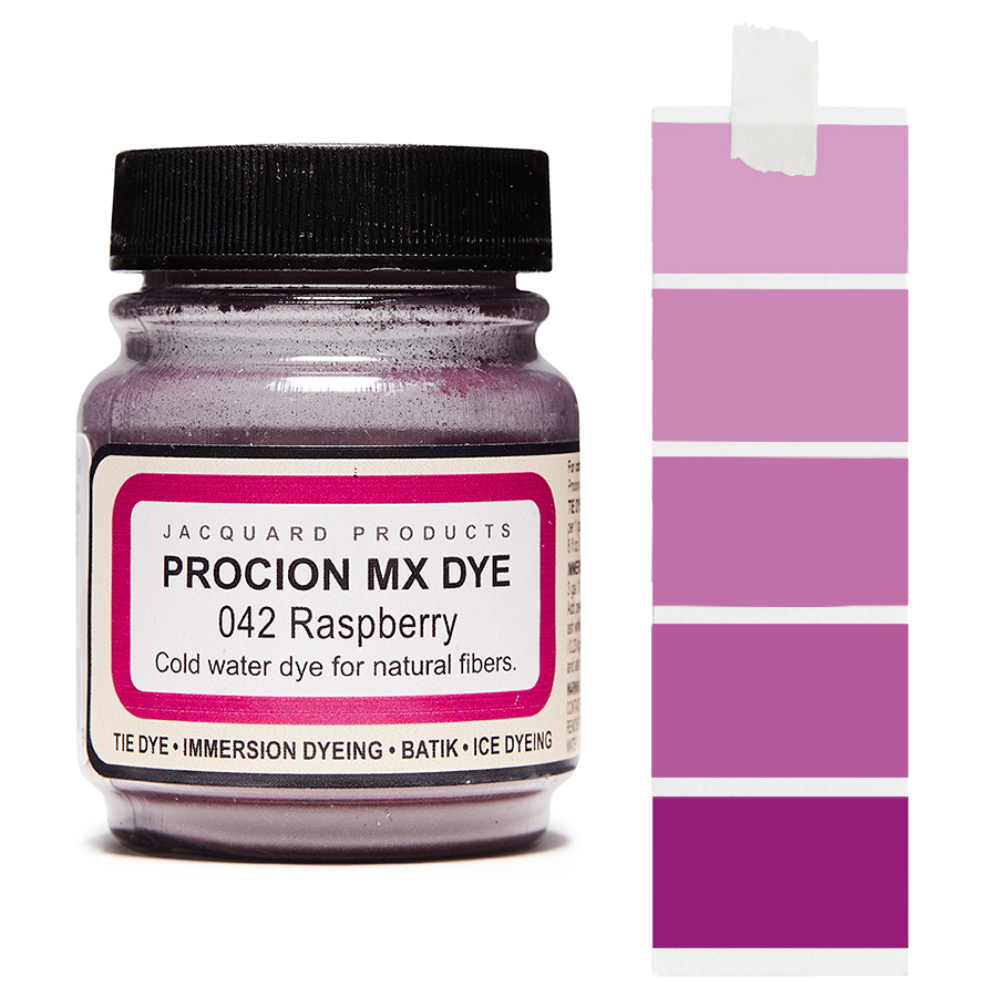 Jacquard Procion MX 042 Raspberry 18,7 g Dose Jacquard Procion MX 042 Raspberry 18,7 g mit Farbverlauf, Kaltwasser-Textilfarbe