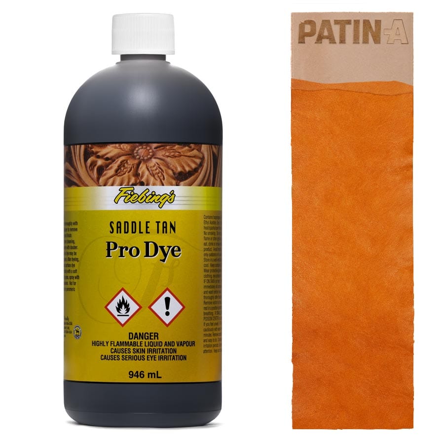 Fiebing’s Pro Dye Lederfarbe ist auf Öl- und Alkoholbasis und gilt in Fachkreisen als beste und hochwertigste Lederfarbe auf dem Markt.