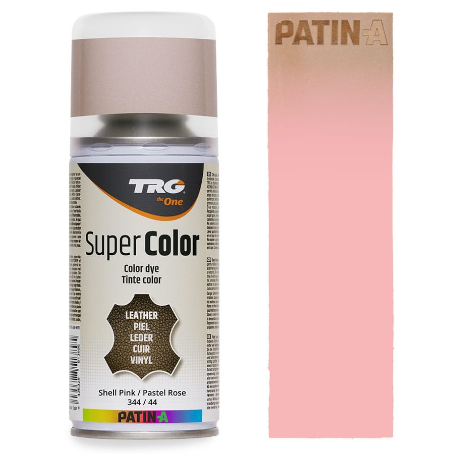 TRG SuperColor 344 Shell Pink TRG SuperColor Lederfarbspray Shell Pink 344 mit Farbmuster