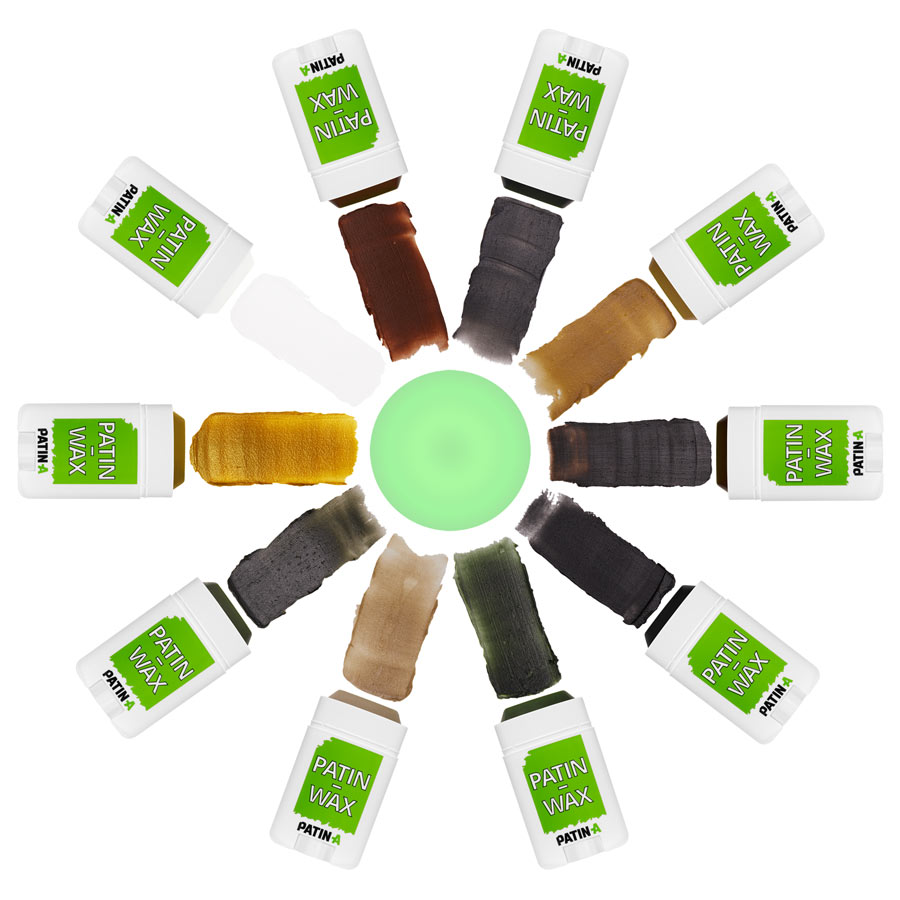 10 PATIN-WAX Sticks für besondere Patinierungen. PATIN-WAX ist die perfekte Patina um Kostüme richtig zu verschmutzen und zu altern.