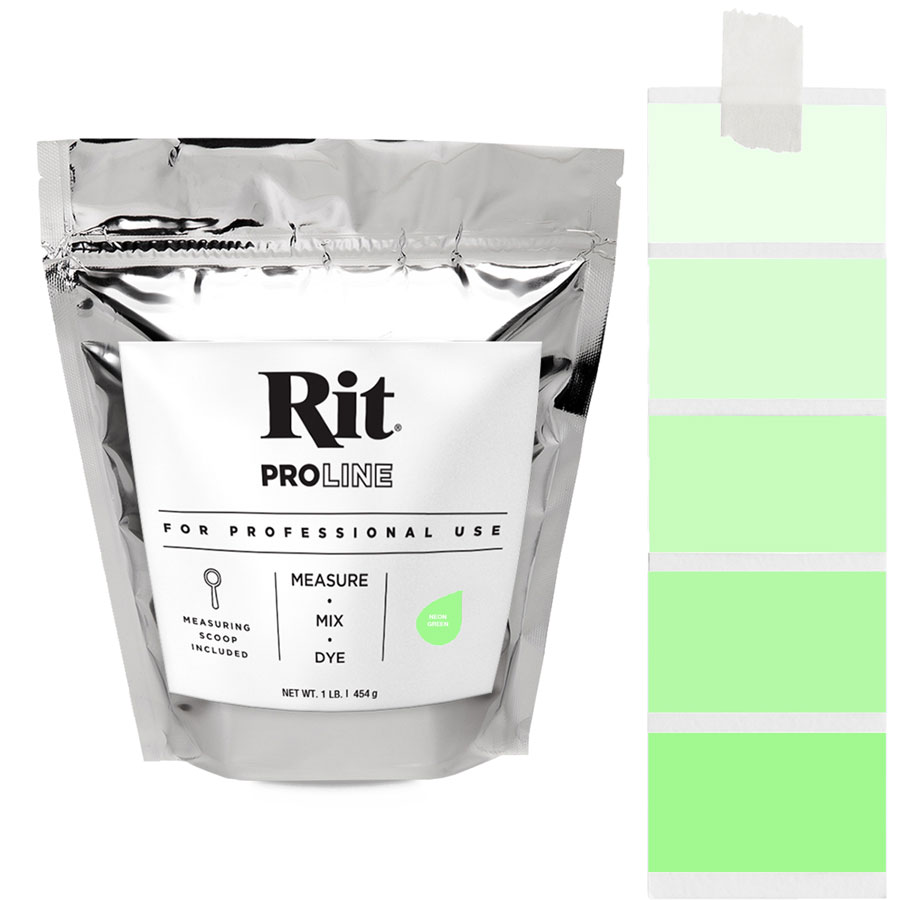 Rit ProLine Neon Green 454 g Beutel Rit ProLine 454 g Neon Green mit Farbmustern in Neongrün