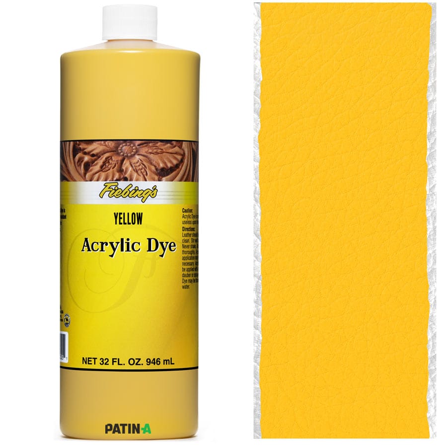 Fiebing’s Acrylic Leather Dye, 11 flexible, stark deckende Acryllederfarben, um dunkle Leder heller zu färben o. zum Malen