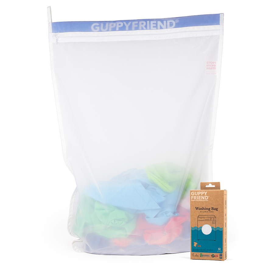 Großer GUPPYFRIEND Waschbeutel, schützt Textilien und die Meere, waschen mit Umweltschutz, Keine Mikroplastikverschmutzung, Meerverschmutzung, Wasserverschmutzung, Wäscheschutz, Maschinenwäsche, Wäschenetz, feine Textilien waschen, empfindliche Textilien