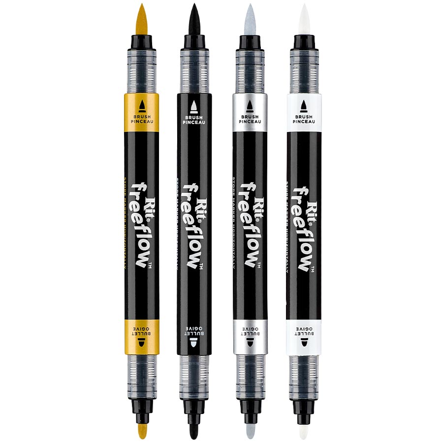 Freeflow Marker - Monochrome - Textile Marker  - einzelne Stifte