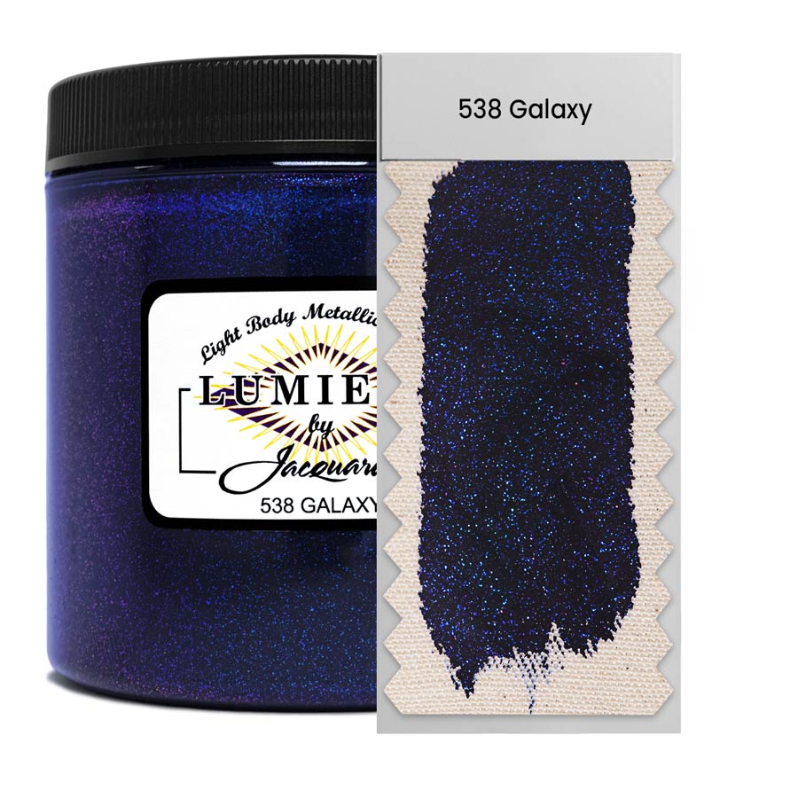 Jacquard-Lumiere 538 Galaxy 236ml eine Farbe, die sich sich weich an und sind auf Stoffen waschecht fühlen