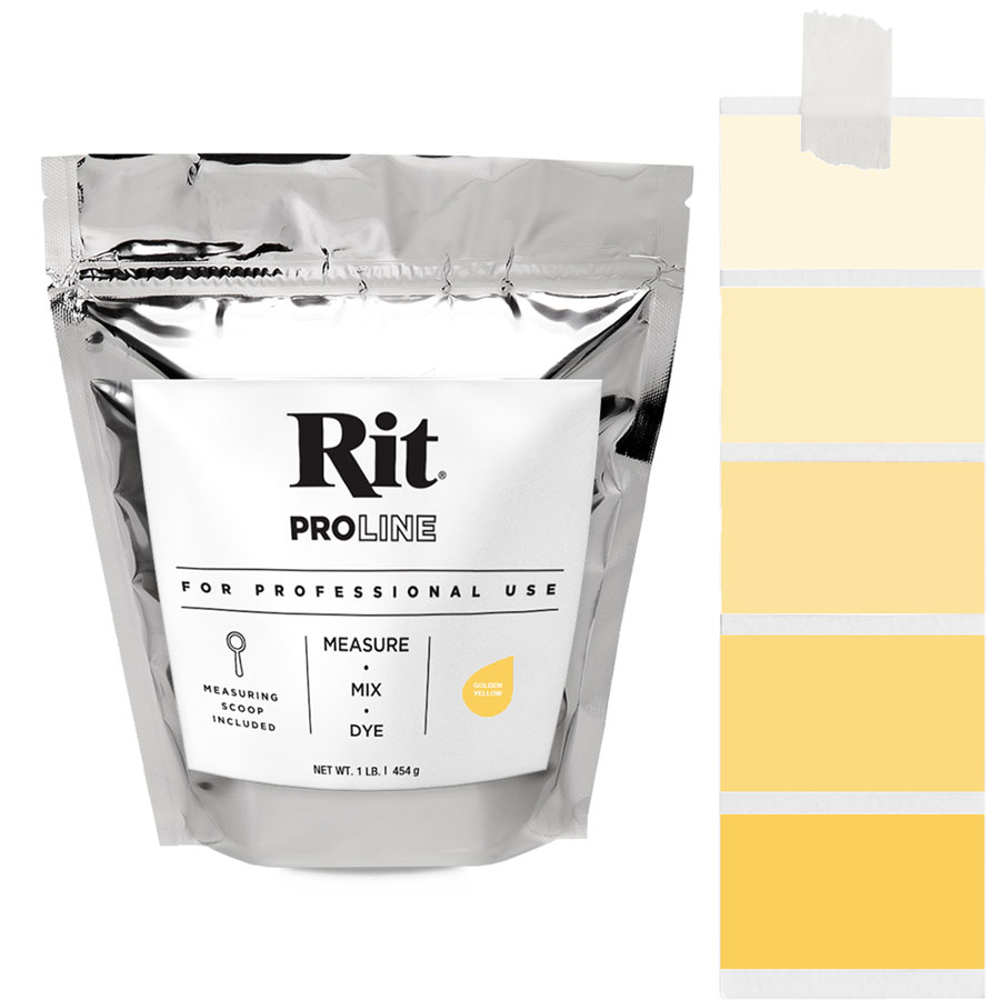 Rit ProLine Golden Yellow 454 g Beutel Rit ProLine Universal-Textilfarbe Golden Yellow 454 g mit Farbverlauf