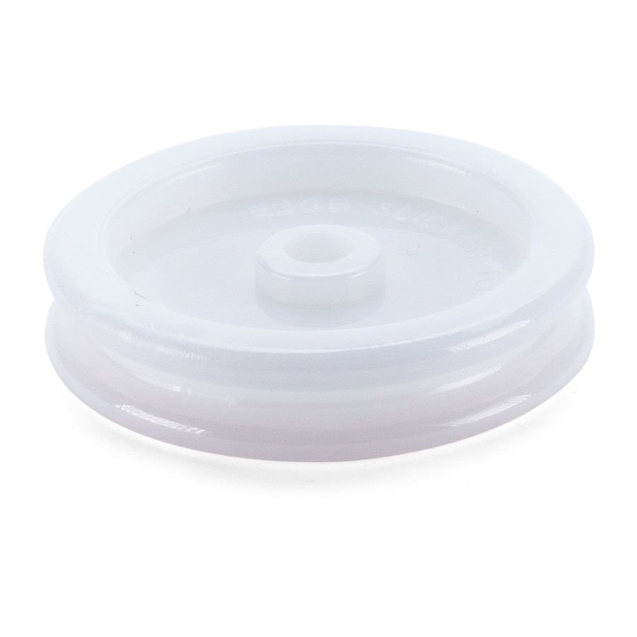 Edge slicker single White nylon edge slicker wheel