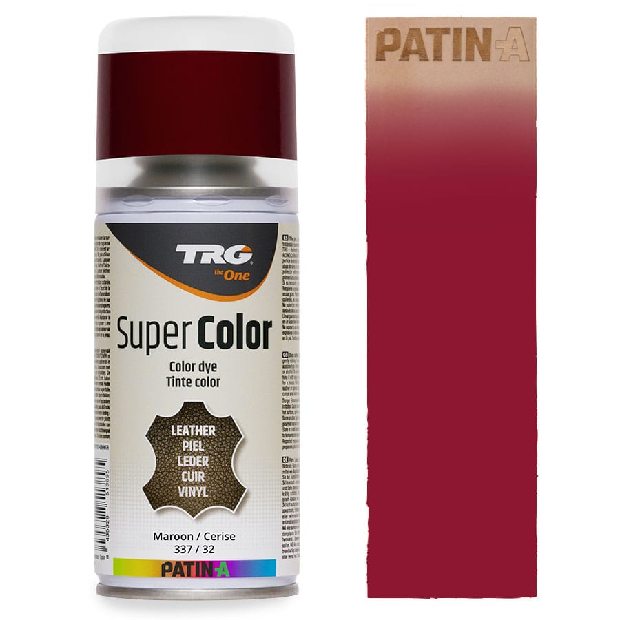TRG SuperColor 337 Maroon TRG SuperColor Lederfarbspray Maroon 337 mit Farbmuster
