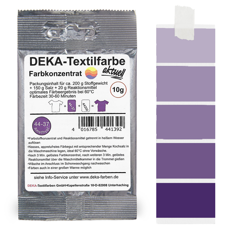DEKA aktuell Amethyst 10 g Beutel DEKA aktuell Textilfarbe Amethyst 10 g mit Farbverlauf