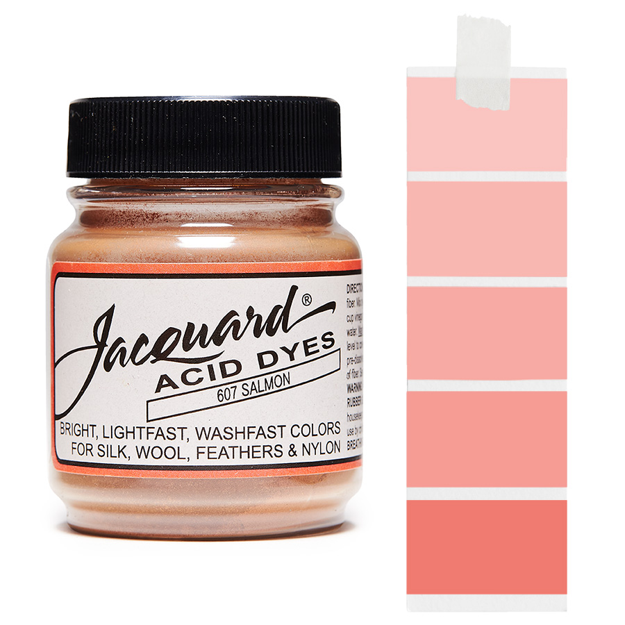 Jacquard Acid Dye 607 Salmon 14 g Dose Jacquard Acid Dye 607 Salmon 14 g mit Farbverlauf für Wolle und Seide