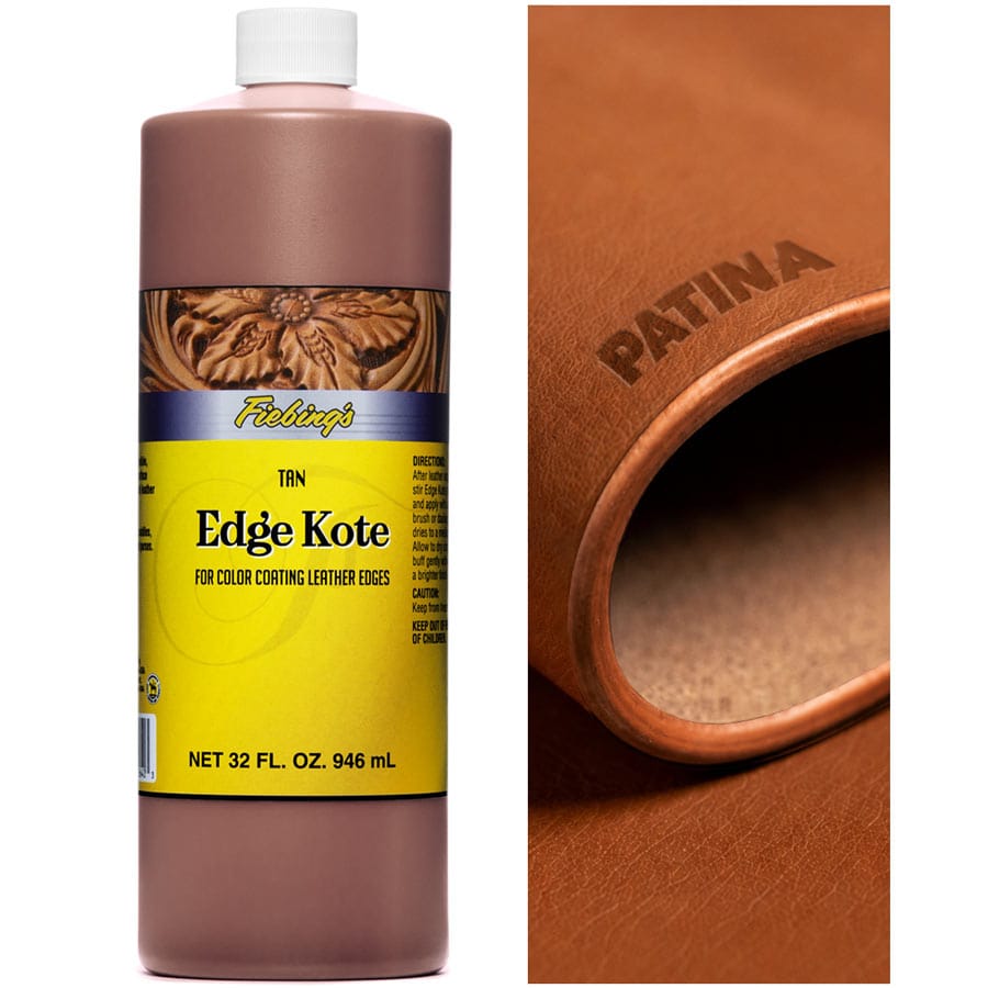 Fiebing's Edge Kote ist ein wasserfester Spezialkantenlack auf Acrylbasis zur Veredelung von Lederkanten & Rückseiten von Leder