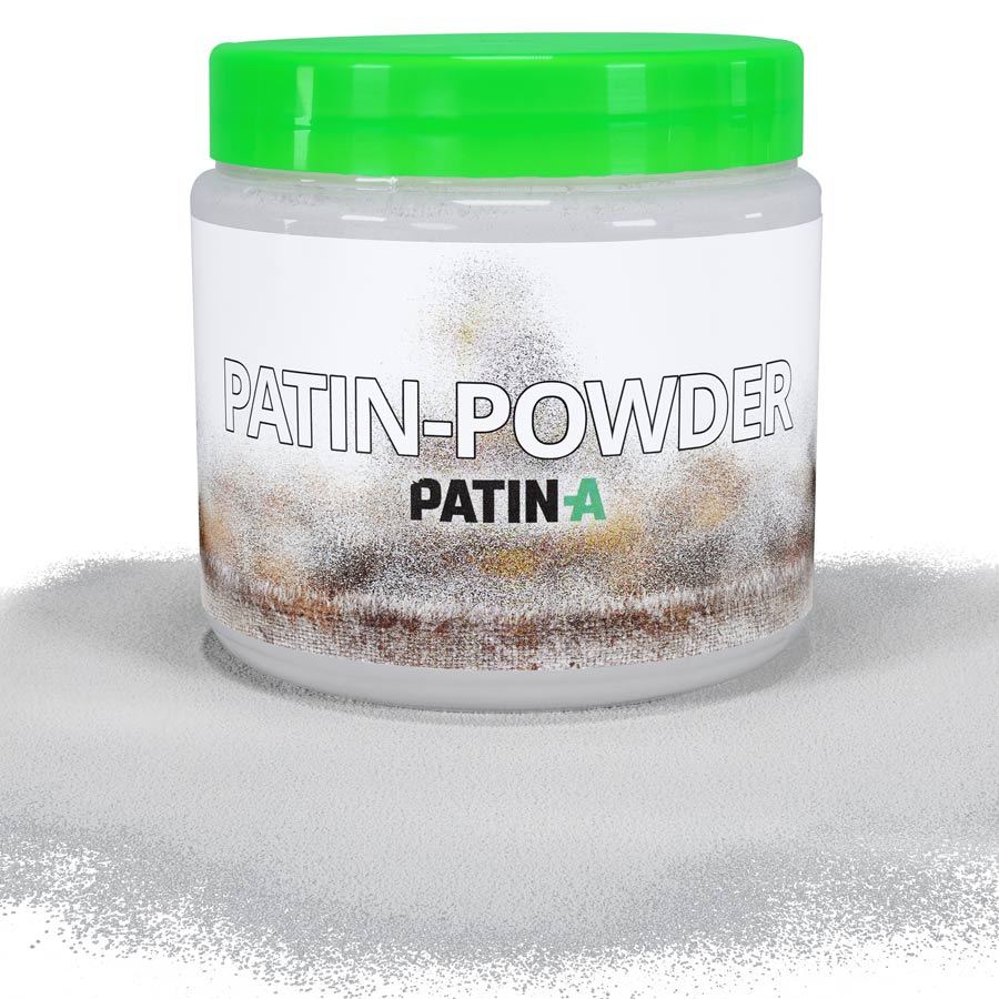 Patin-Powder Light Grey Patin Powder Hellgrau, ein Spezial-Puder zur Kostümpatinierung in einem 1000 ml Behälter