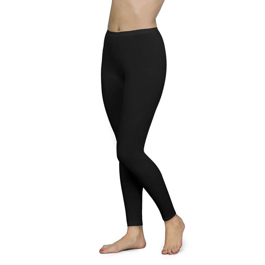 con-ta Hose lang schwarz Lange Damenhose schwarz aus Angora-Baumwolle von con-ta
