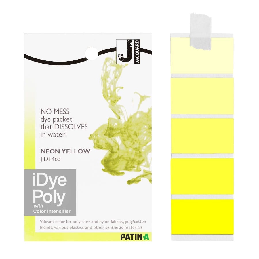 Jacquard iDye Poly ist eine Heißwasser-Textilfarbe für synthetische Gewebe aus Polyester und Nylon, die auch "unfärbbarem" Polyester neue Farbe verleiht.