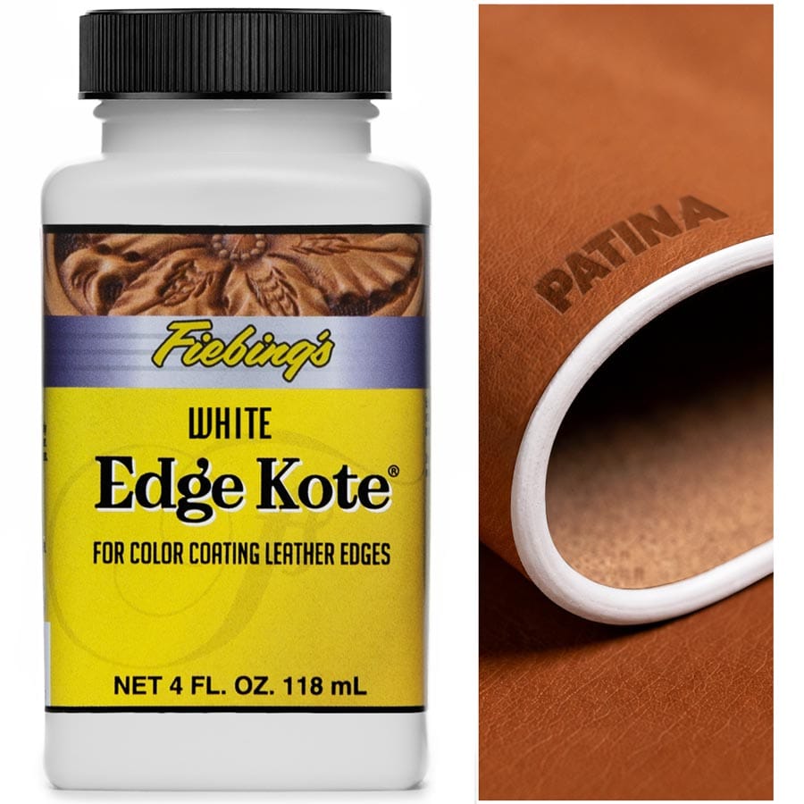 Fiebing's Edge Kote ist ein wasserfester Spezialkantenlack auf Acrylbasis zur Veredelung von Lederkanten & Rückseiten von Leder