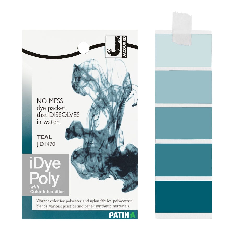 Jacquard iDye Poly is a hot-water textile dye for synthetic fabrics made of polyester and nylon that can even add color to “undyeable” polyester.