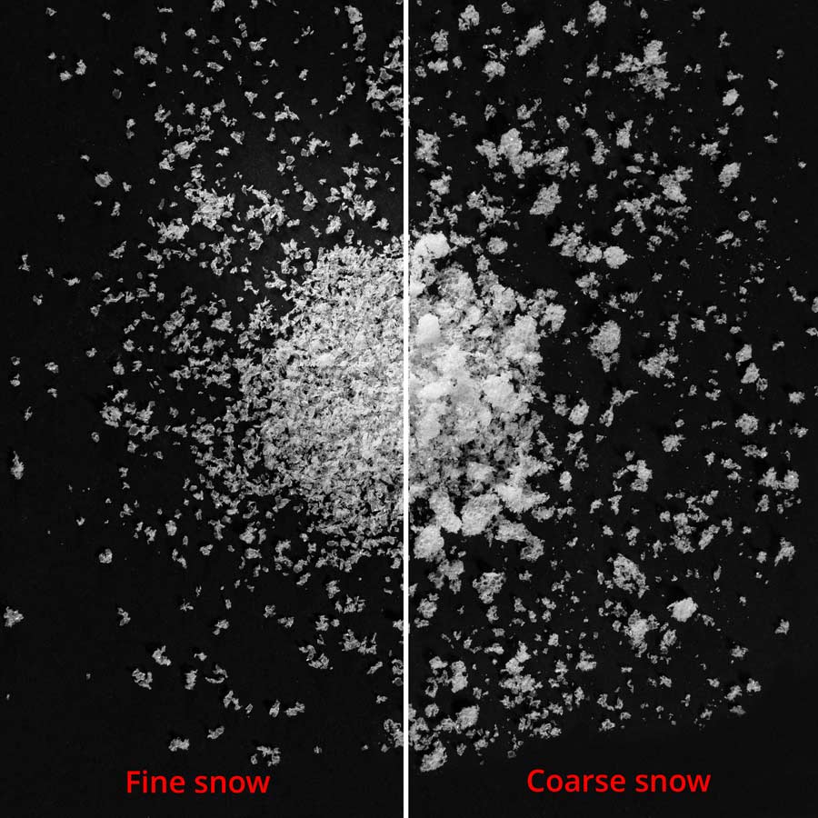 PATIN-FROST - Feiner oder Grober Kunstschnee, Schnee-Effekt, Schmilzt nicht, Perfekt für Film & Theater, Schnee, Frost, Theaterschnee, Filmschnee, Eiseffekt, Eis, Frosteffekt, Schneeflocke