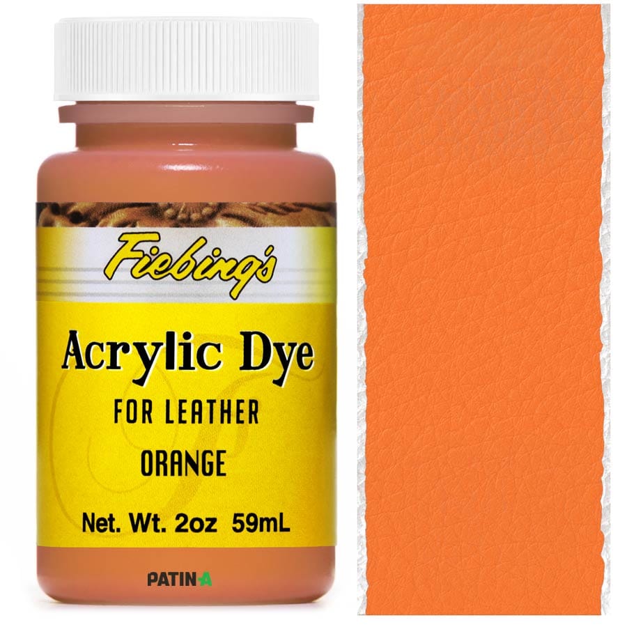 Fiebing’s Acrylic Leather Dye, 11 flexible, stark deckende Acryllederfarben, um dunkle Leder heller zu färben o. zum Malen