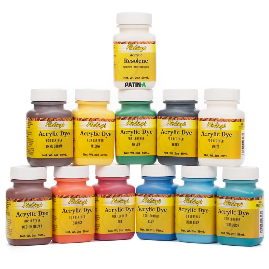 Fiebing's Acrylic Dye Pack sortiment