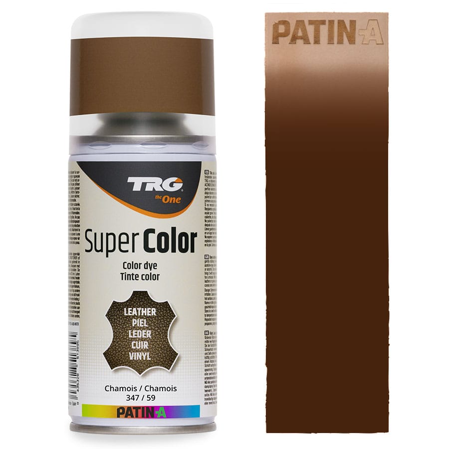 TRG SuperColor 347 Chamois TRG SuperColor Lederfarbspray Chamois 347 mit Farbmuster