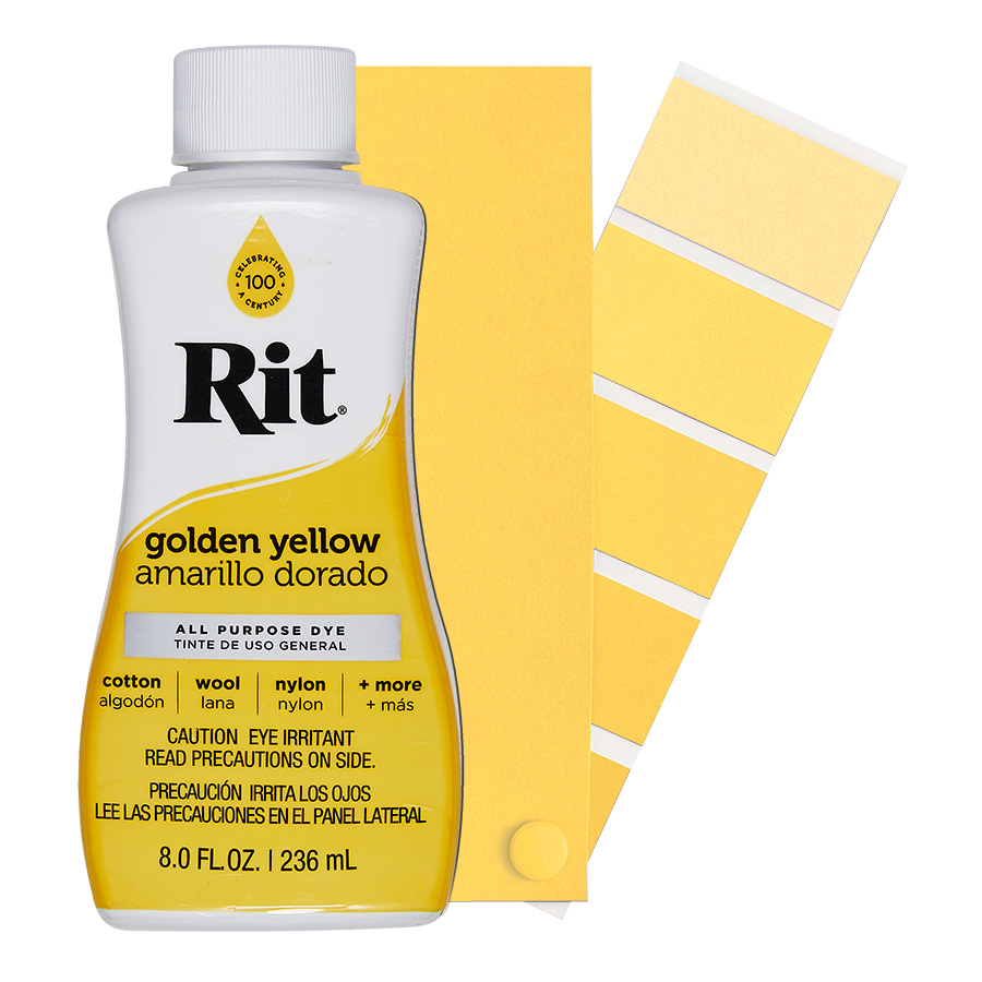 Rit All-Purpose Dye Golden Yellow 236 ml Flasche Rit All-Purpose Dye flüssig Golden Yellow 236 ml mit Farbverlauf