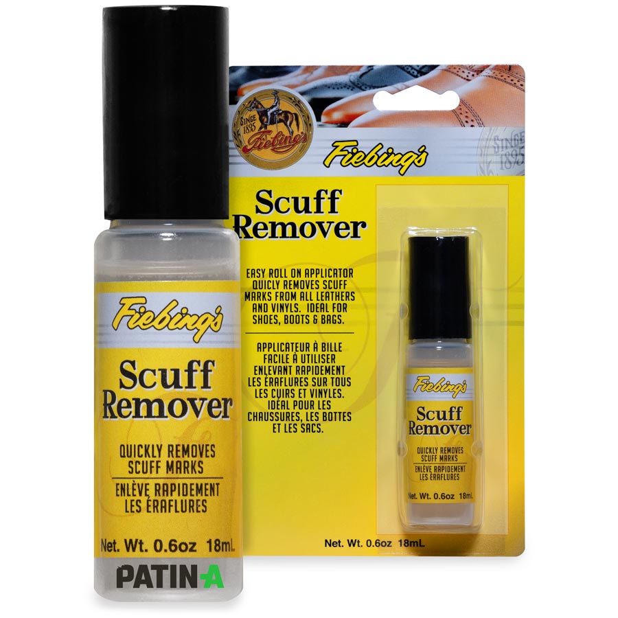 Fiebings Scuff Remover entfernt Kratzer auf allen Leder- und Vinylprodukten. Perfekt für Schuhe, Stiefel und Taschen.