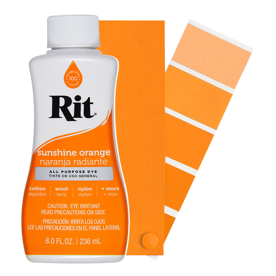 Rit All-Purpose Dye Sunshine Orange 236 ml Flasche Rit All-Purpose Dye flüssig Sunshine Orange 236 ml mit Farbverlauf