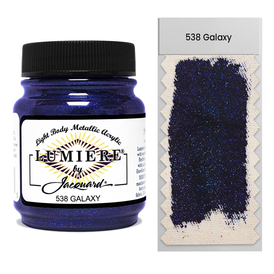 Jacquard-Lumiere 538 Galaxy 67ml eine Farbe, die sich sich weich an und sind auf Stoffen waschecht fühlen