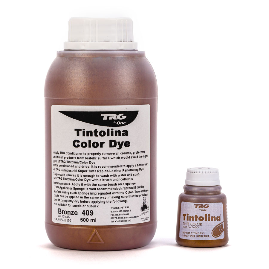 Metallic Lederfarbe - TRG Tintolina - 500ml & 25ml