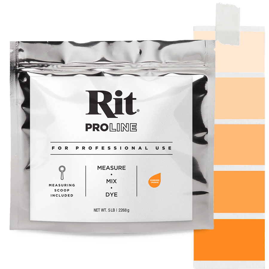 Rit ProLine Sunshine Orange 2267 g Beutel Rit ProLine Universal-Textilfarbe Sunshine Orange 2267 g mit Farbverlauf