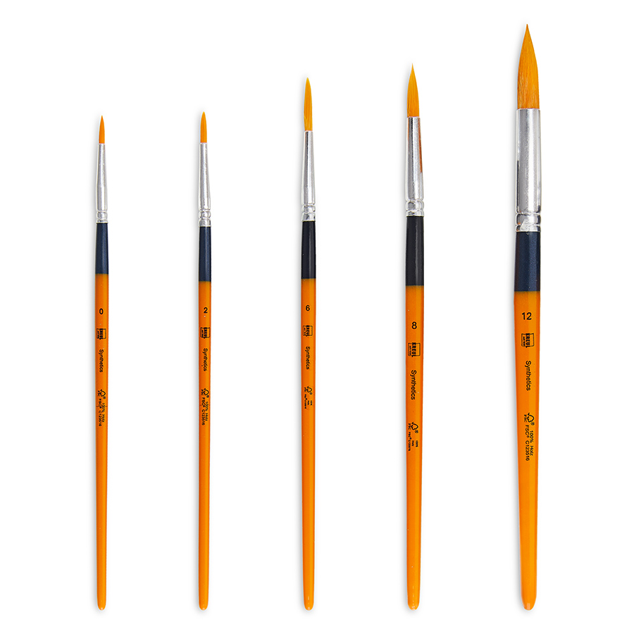 Kreul Synthetics rund 5er Set fünf Rundpinsel Kreul Universalpinsel Synthetics rund 5er Set, fünf Rundpinsel