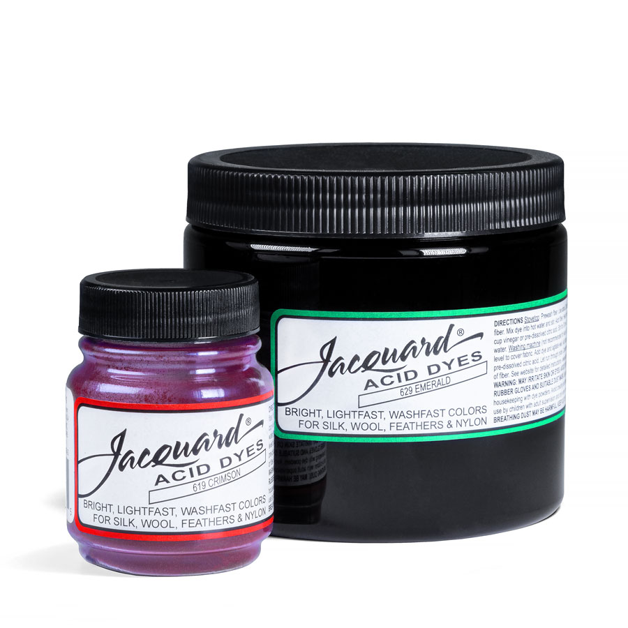 Jacquard Acid Dye Textilfarbe für Wolle und Seide Dosen Jacquard Acid Dye 14 g und 454 g