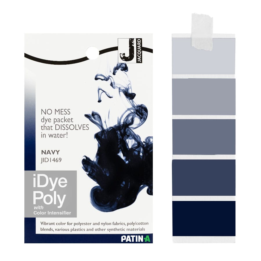 Jacquard iDye Poly is a hot-water textile dye for synthetic fabrics made of polyester and nylon that can even add color to “undyeable” polyester.