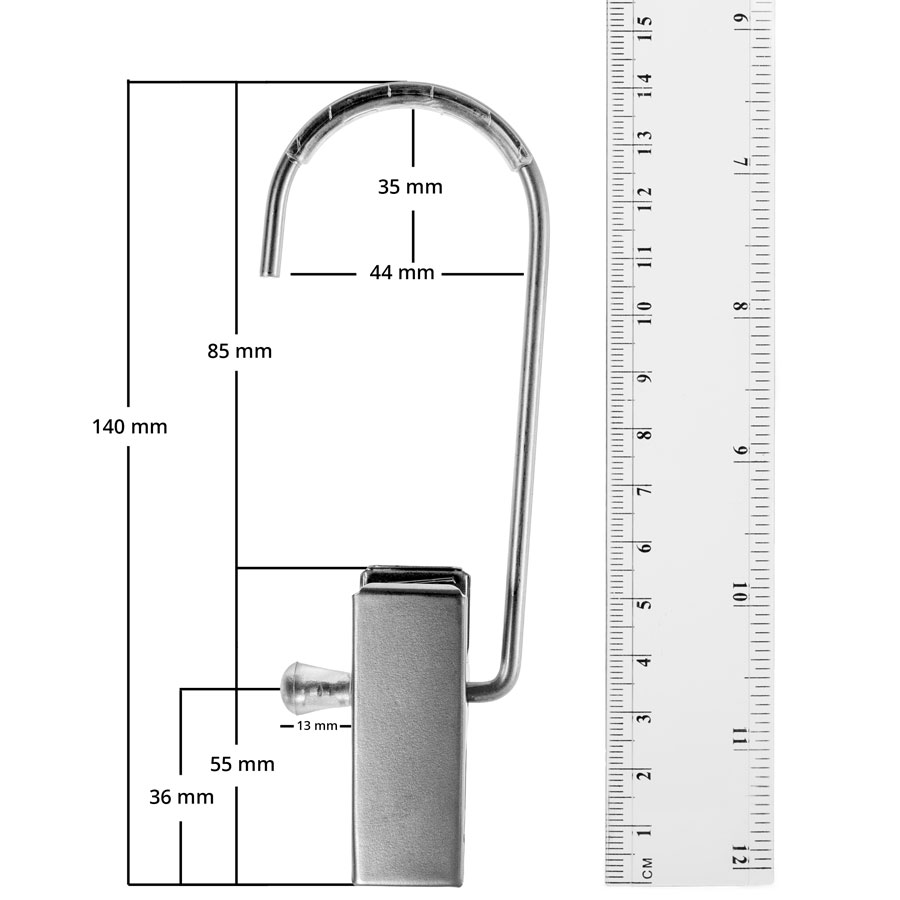 Diese hochwertigen XXL-Klammerbügel besitzen einen Rundum-Schutz. Nicht nur der zu haltende Artikel ist gut geschützt, sondern auch die Kleiderstange oder der Garderobenhaken verkratzt nicht, durch die transparente Kunststoffschiene am Haken.