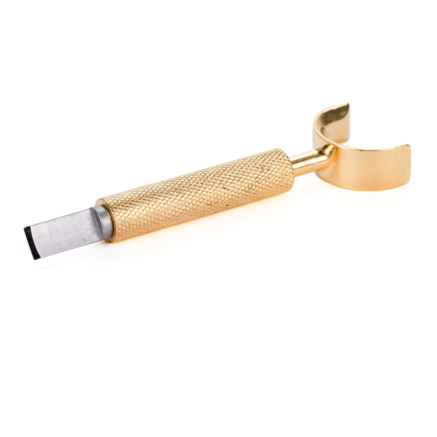 Couteau rotatif réglable Couteau rotatif réglable avec manche doré