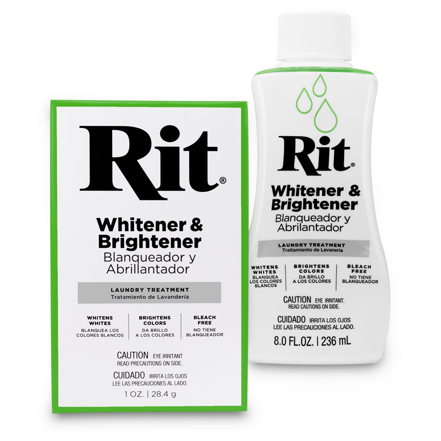 Freuen Sie sich auf spektakuläre Ergebnisse und echte Farben mit Rit Whitener und Brightener - Aufheller & Farbverstärker in 28.4g oder 236 ml Verpackung