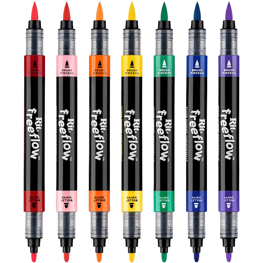 Freeflow Marker - Primary - Textile Marker  - einzelne Stifte