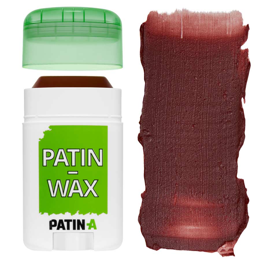 PATIN-WAX ist unser Patinierstick in einer Kunststoffdrehhülse. PATIN-WAX ist die perfekte Patina um Kostüme richtig zu verschmutzen und zu altern.