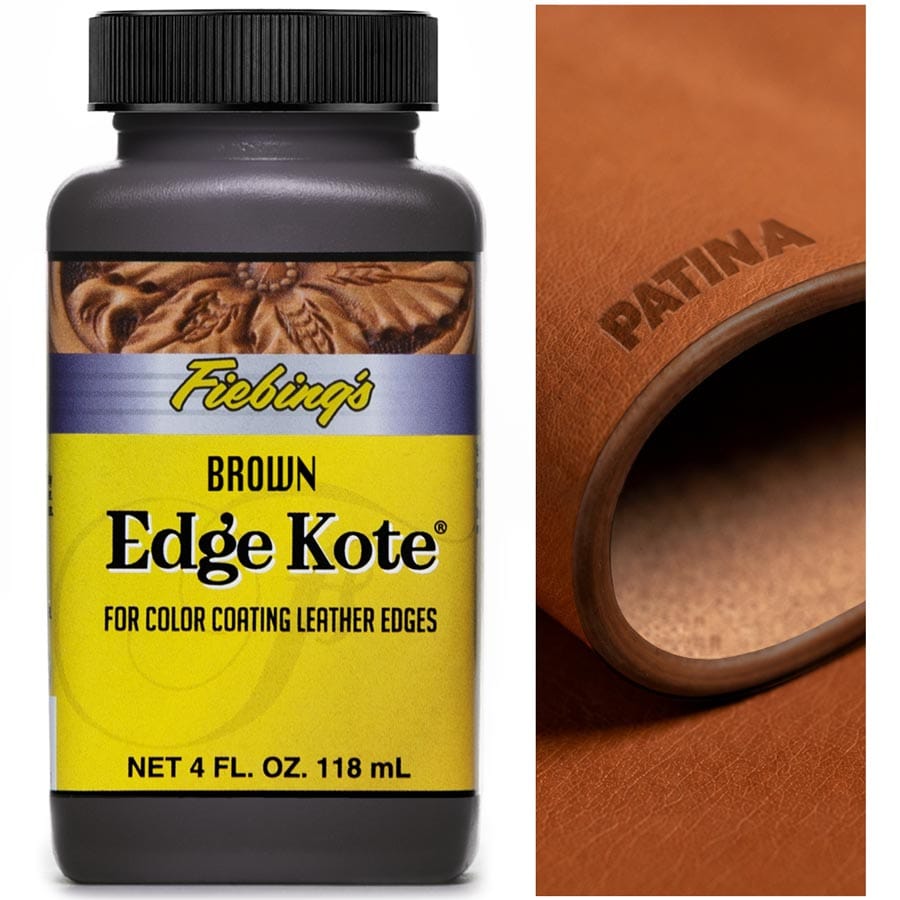 Fiebing's Edge Kote ist ein wasserfester Spezialkantenlack auf Acrylbasis zur Veredelung von Lederkanten & Rückseiten von Leder