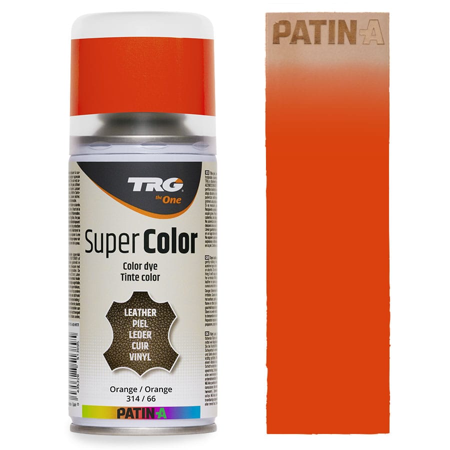 TRG SuperColor 314 Orange TRG SuperColor Lederfarbspray Orange 314 mit Farbmuster