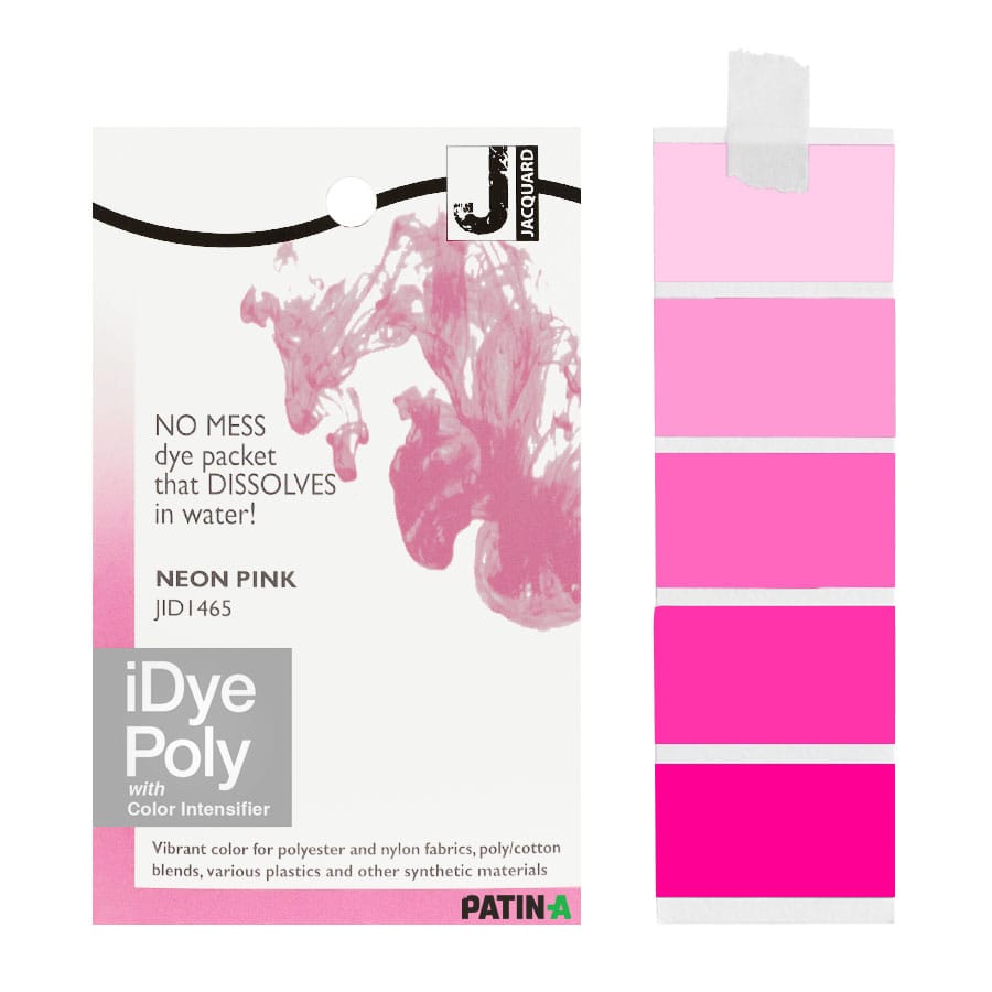 Jacquard iDye Poly ist eine Heißwasser-Textilfarbe für synthetische Gewebe aus Polyester und Nylon, die auch "unfärbbarem" Polyester neue Farbe verleiht.