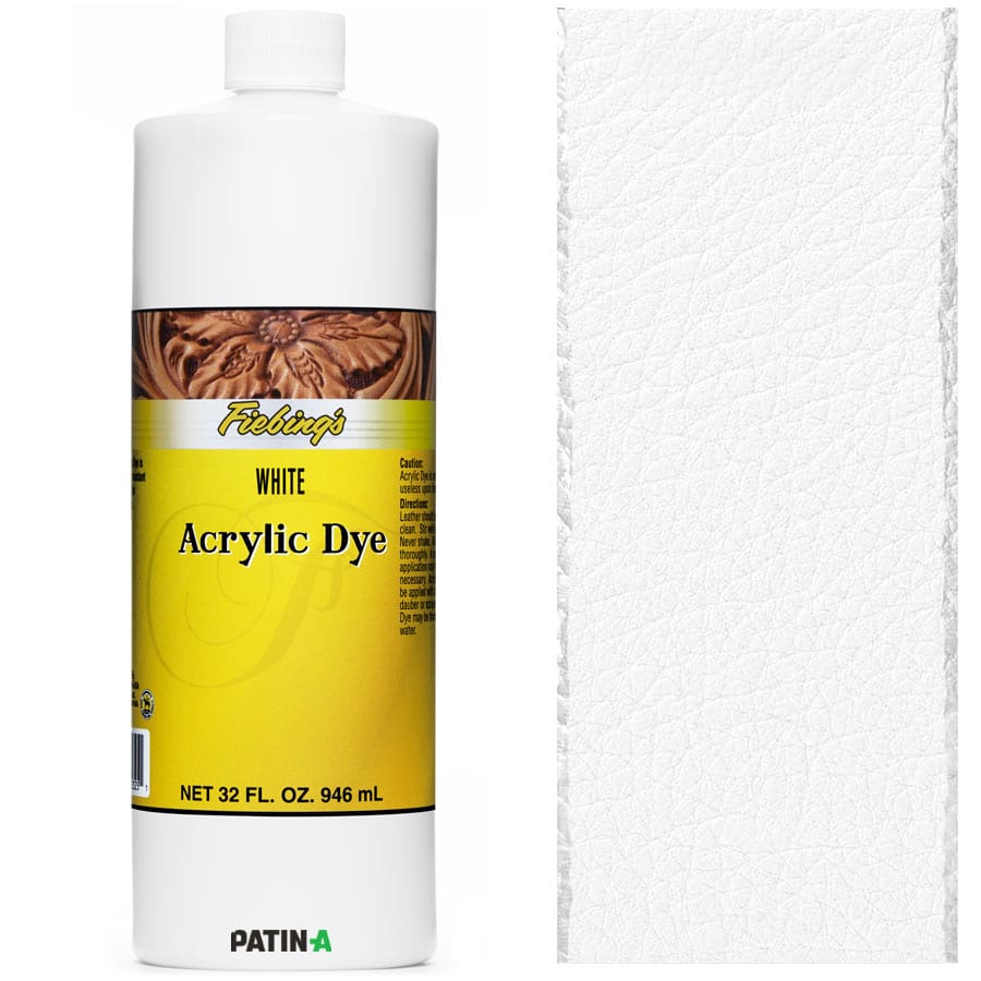 Fiebing’s Acrylic Leather Dye, 11 flexible, stark deckende Acryllederfarben, um dunkle Leder heller zu färben o. zum Malen