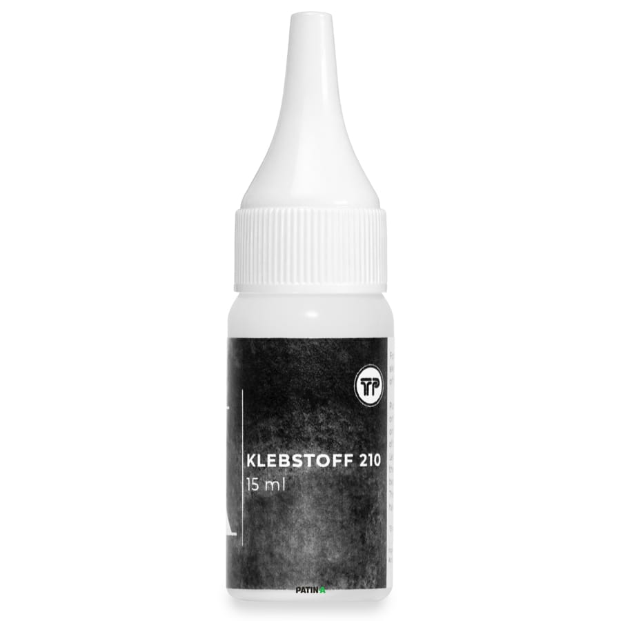 Klebstoff 210 eignet sich zur dauerhaften, permanenten Verklebung von Haarteilen mit Vollfolien-Monturen auf der Haut.
