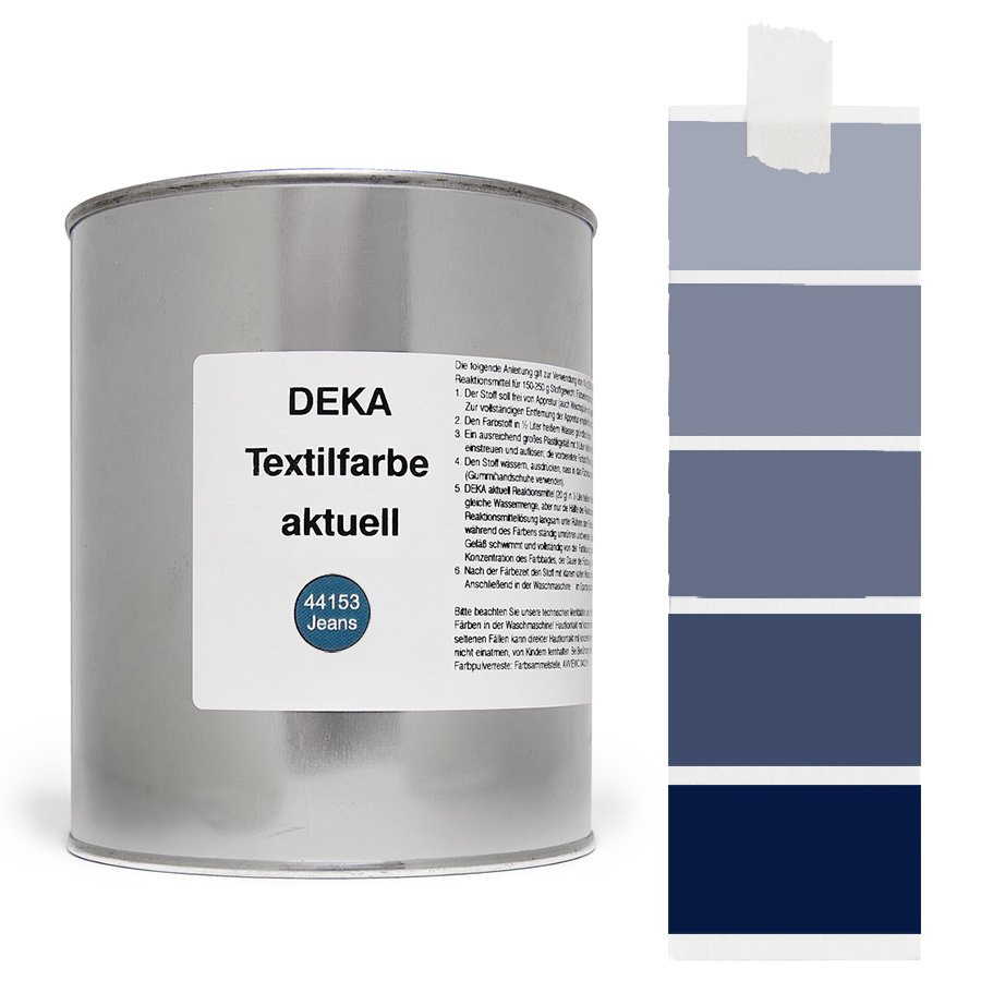 DEKA aktuell Jeans 500 g Dose DEKA aktuell Textilfarbe Jeans 500 g mit Farbverlauf