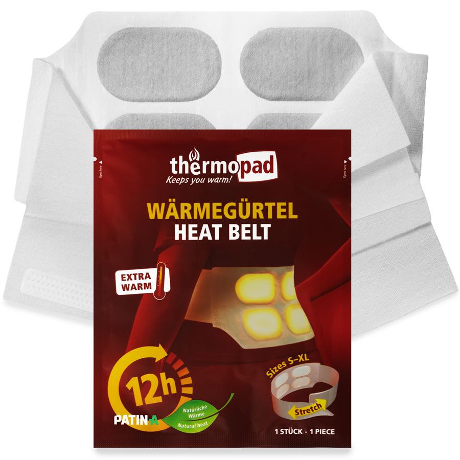 Heat belt with belt Thermopad heat belt with packaging