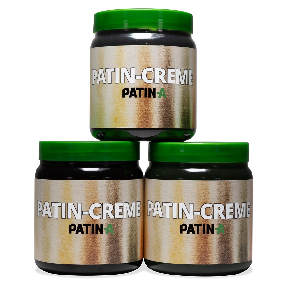 Patina cream set of 3 dark shades. 3 dark patina creams in an inexpensive set. Medium grey, dark brown & olive - great colors for costume patination.