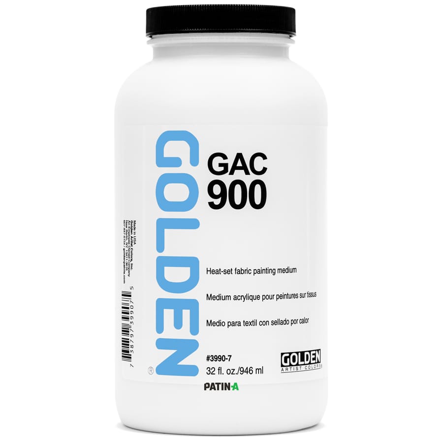 GOLDEN GAC 900 Macht aus Acrylfarbe oder Pigmenten eine hochwertige Stofffarbe