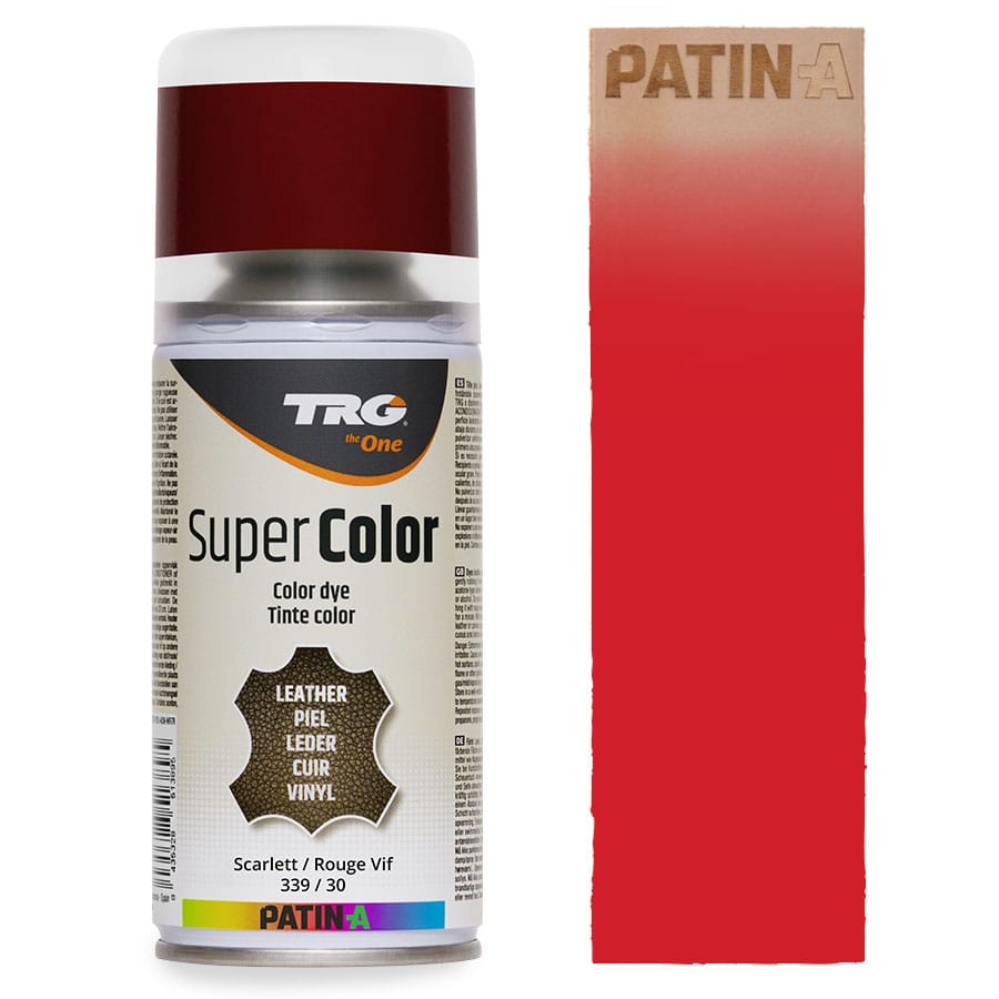 TRG SuperColor 339 Scarlett TRG SuperColor Lederfarbspray Scarlett 339 mit Farbmuster