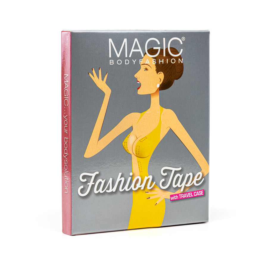 Fashion Tape Textil-Klebe-Strips Magic Bodyfashion Vorderseite der Packung Magic Bodyfashion Fashion Tape